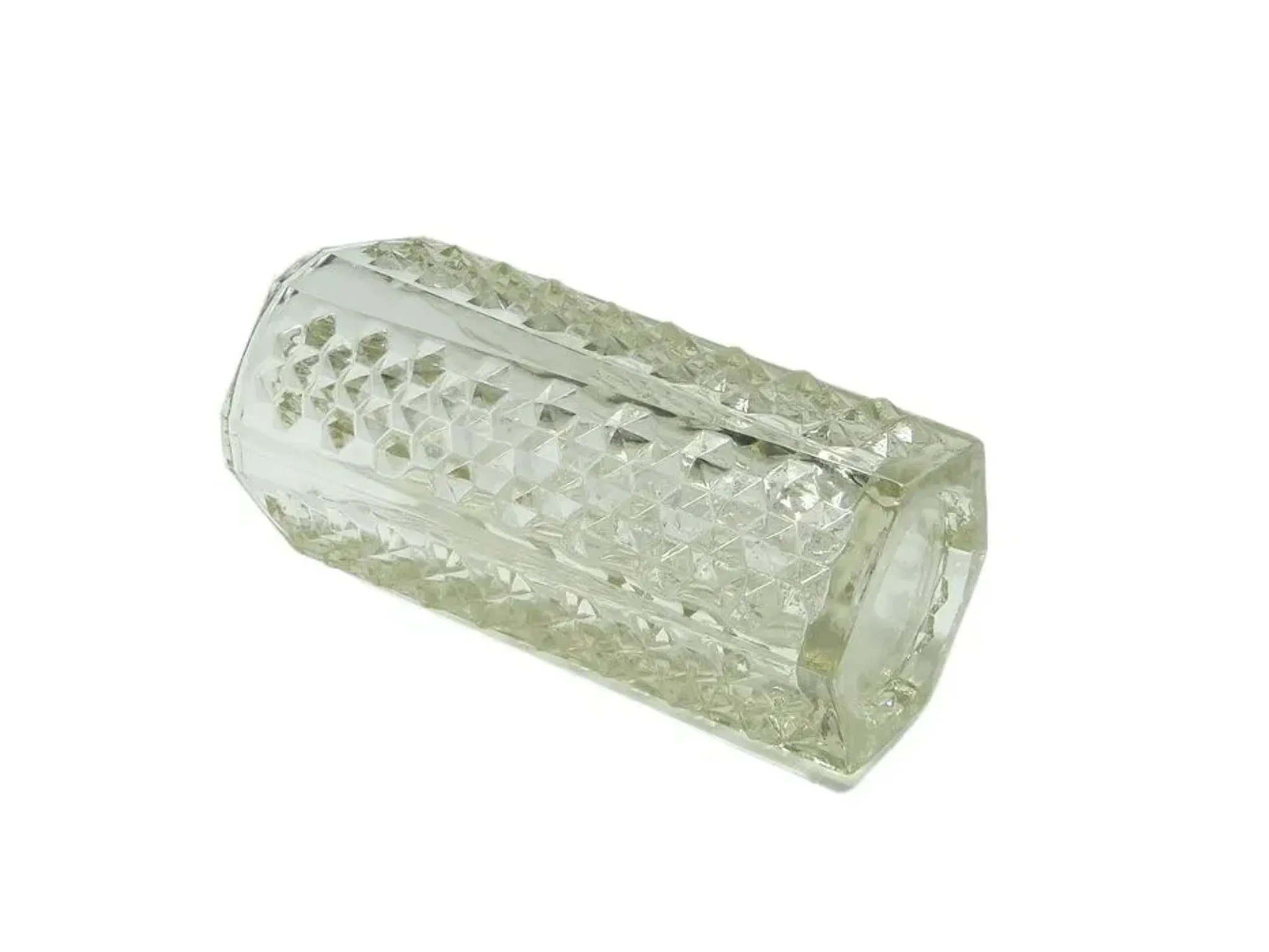 ACH Spike Vase, transparent glass, Ząbkowice, Poland, 1970s