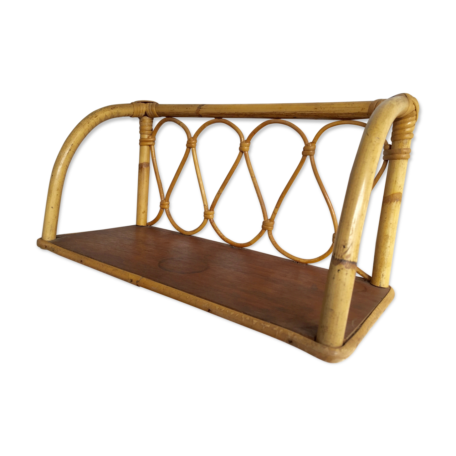 Shelf rattan 60s