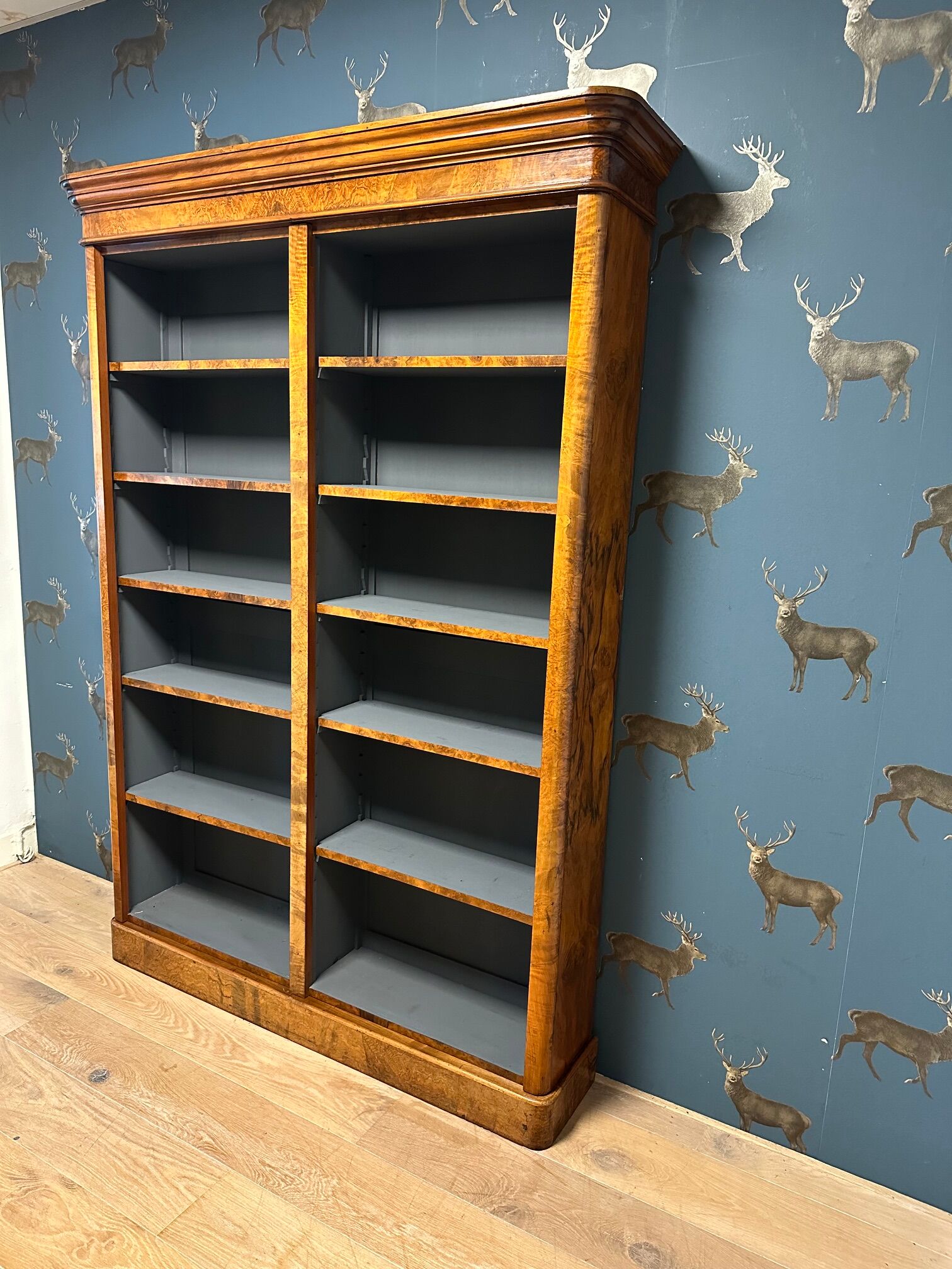 Antique open bookcase