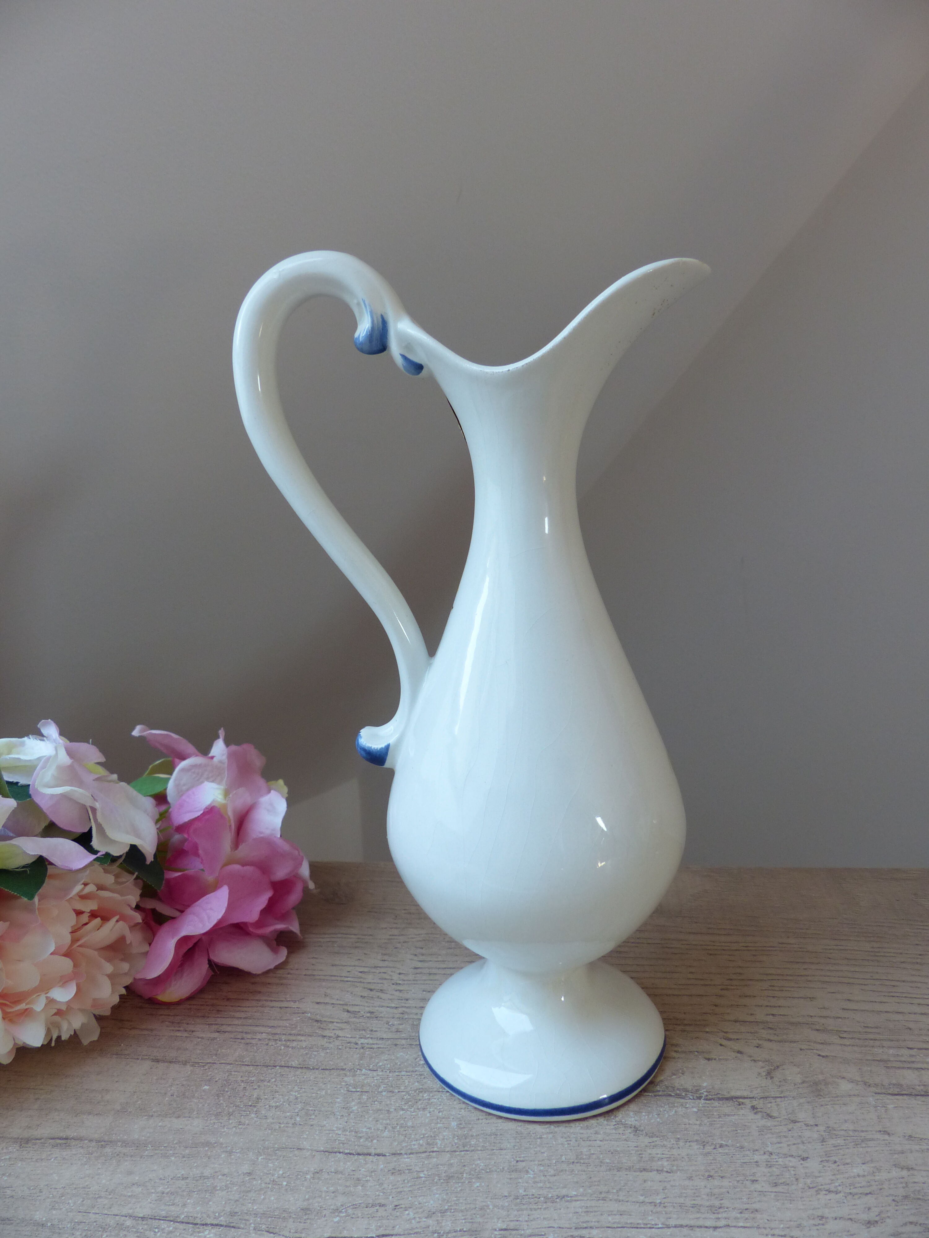 Vintage Pichet Aiguière en Céramique Vénitienne d'art (Milceram's)