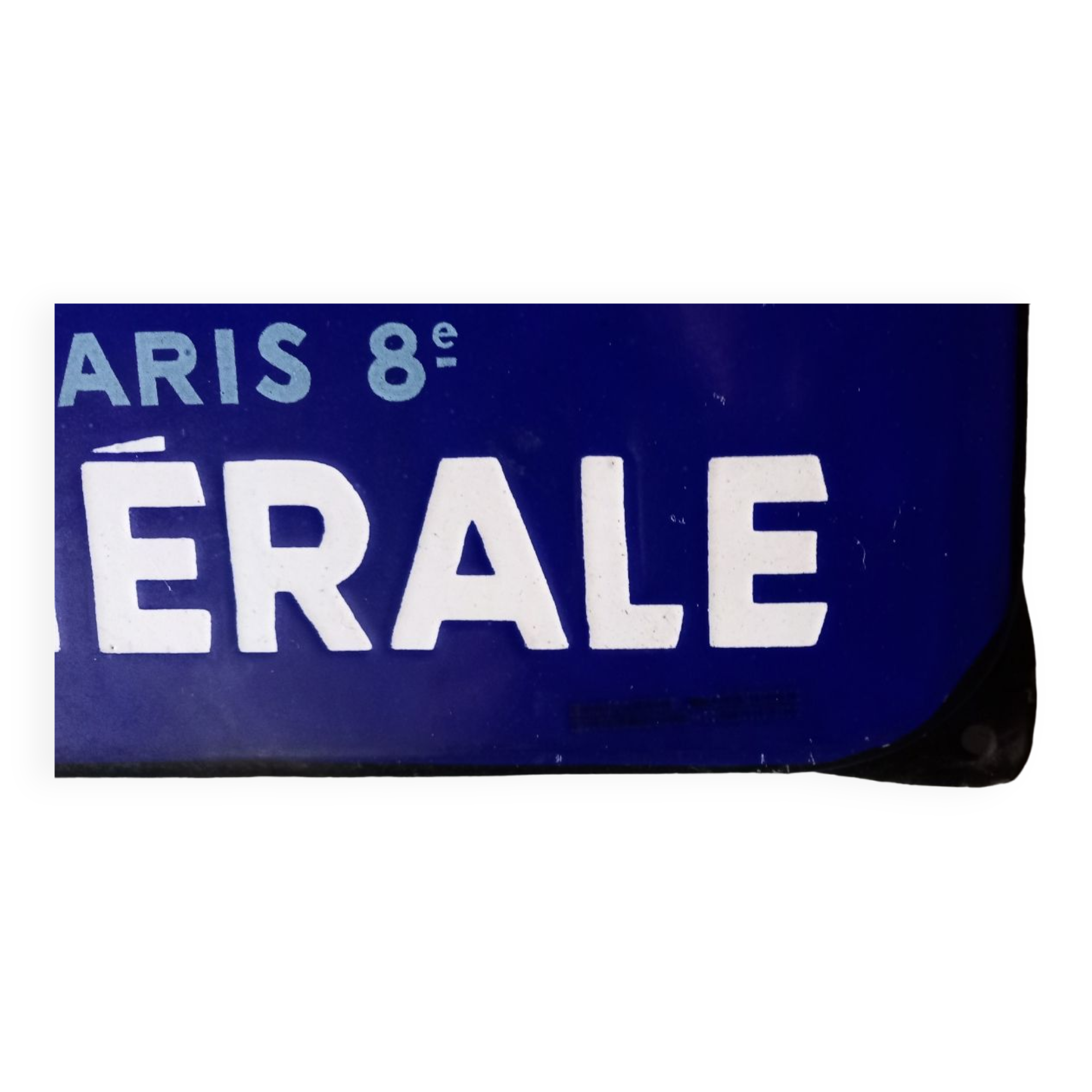 Plaque émaillée publicitaire