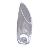 Imposing beveled crystal vase