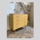 Vintage ochre chest of drawers