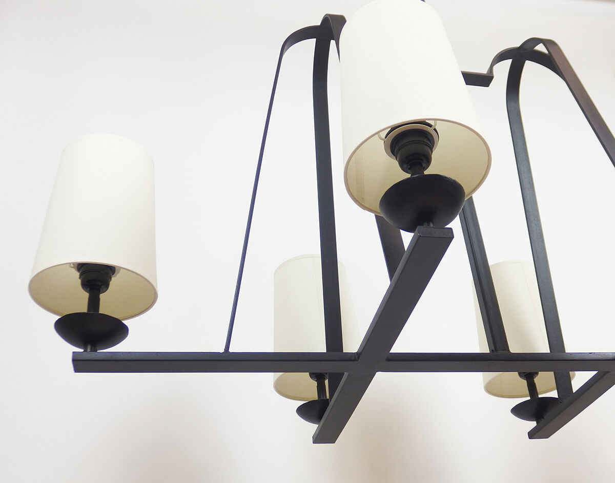Wrought iron chandelier 1950-60