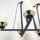Wrought iron chandelier 1950-60