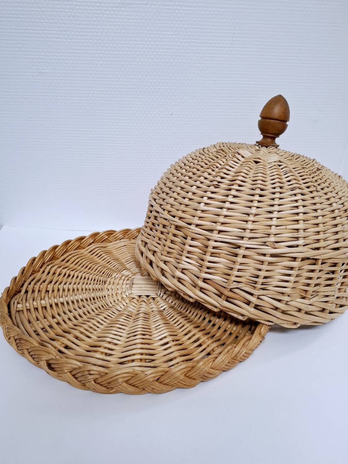 Tray and its vintage wicker bell