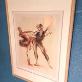 Drawing "Ballet" Paris Opera 1948