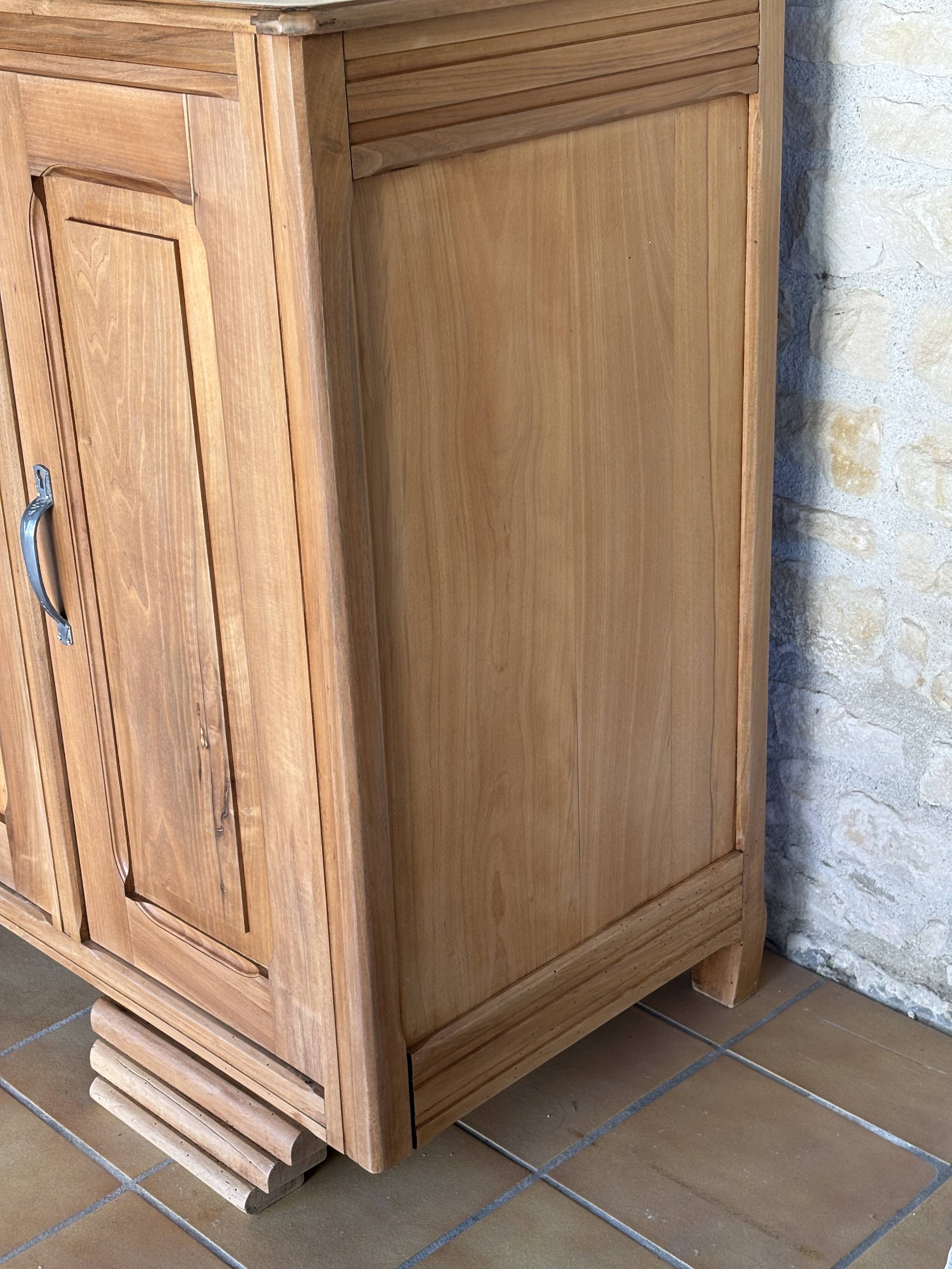 Restored solid wood Art Deco sideboard