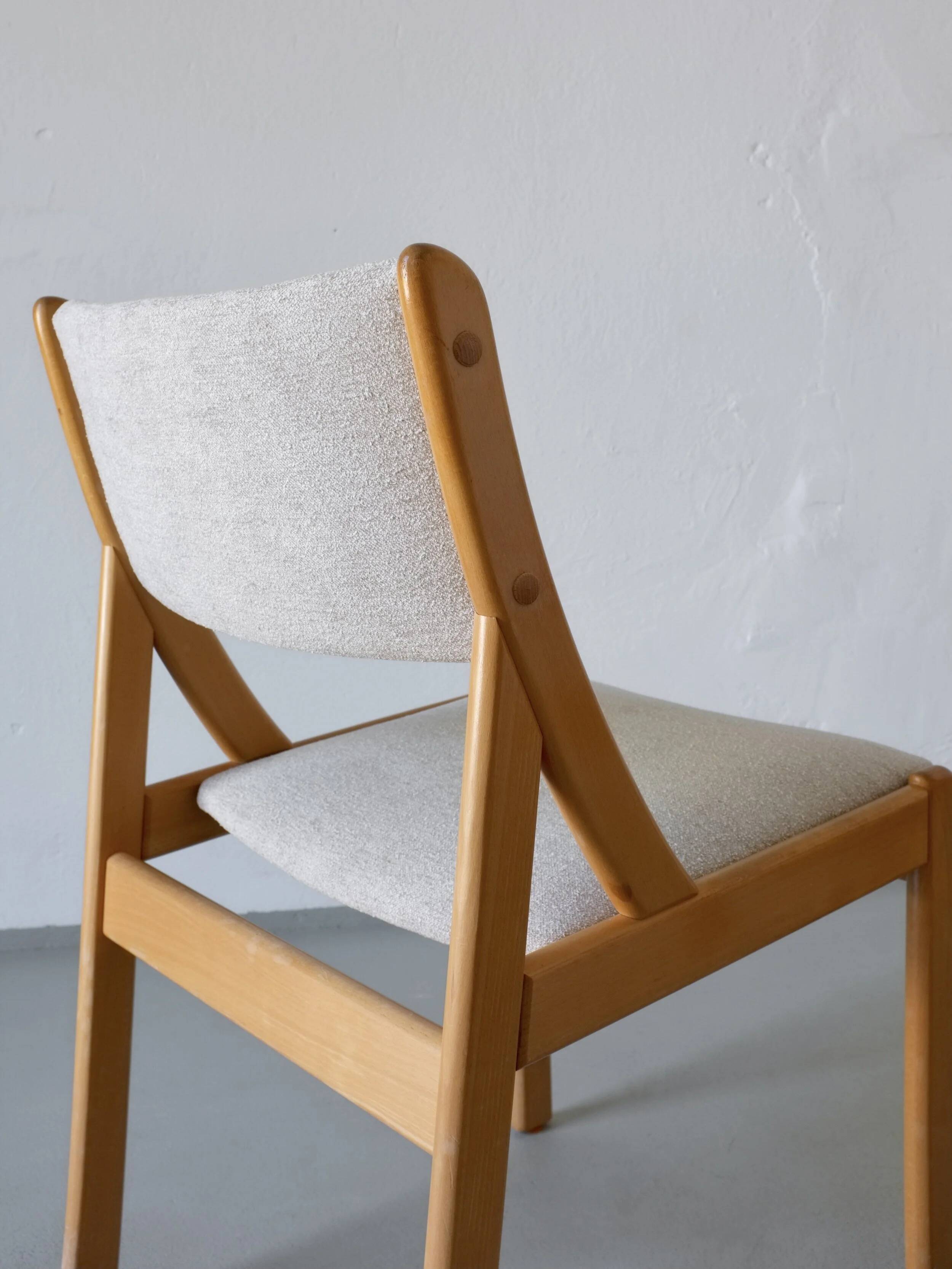 6 beechwood chairs | Thorsø Møbelfabrik | Denmark | 1980s