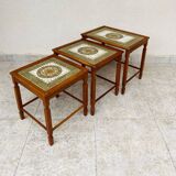 Danish nesting coffee table 1960