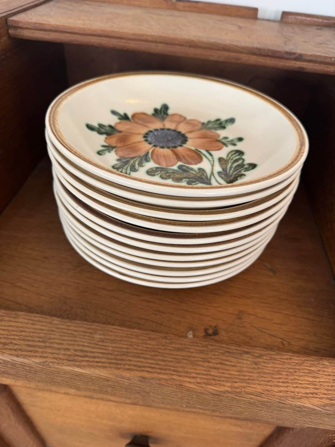 Vintage tableware set Bangui – Faïencerie de Gien - 1970s
