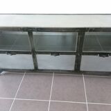 Vintage industrial metal sideboard