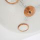 Glass and brass ceiling or pendant light