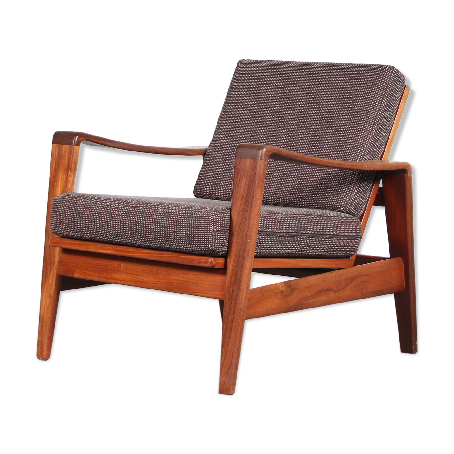 Arne Wahl Iversen lowback chair for Komfort, Denmark 1960