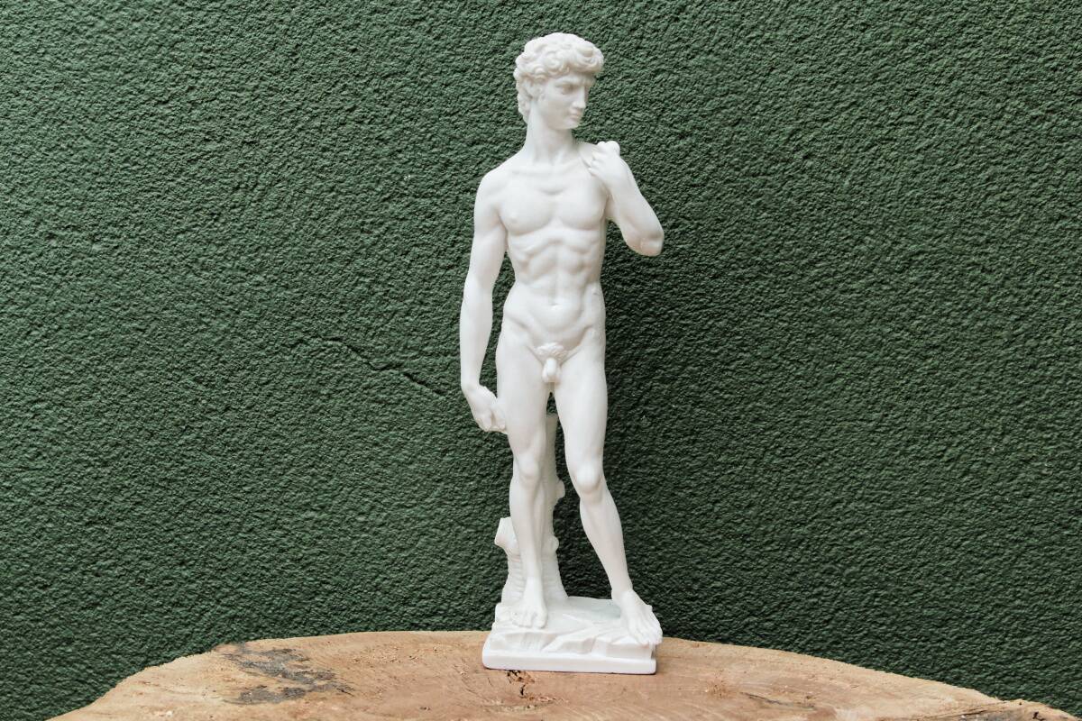 Alabaster reproduction, David by Michelangelo