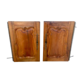 Pairs of old recessed doors