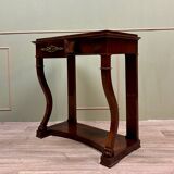 Console in flamed mahogany from empire 19th century