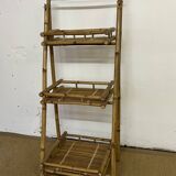 Folding bamboo shelf