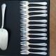 12 cutting cake forks and silver metal pie shovel Orbrille
