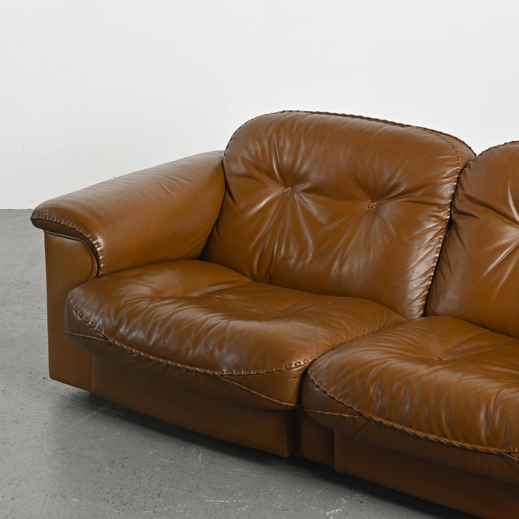 DS 101 leather sofa, DE SEDE circa 1970