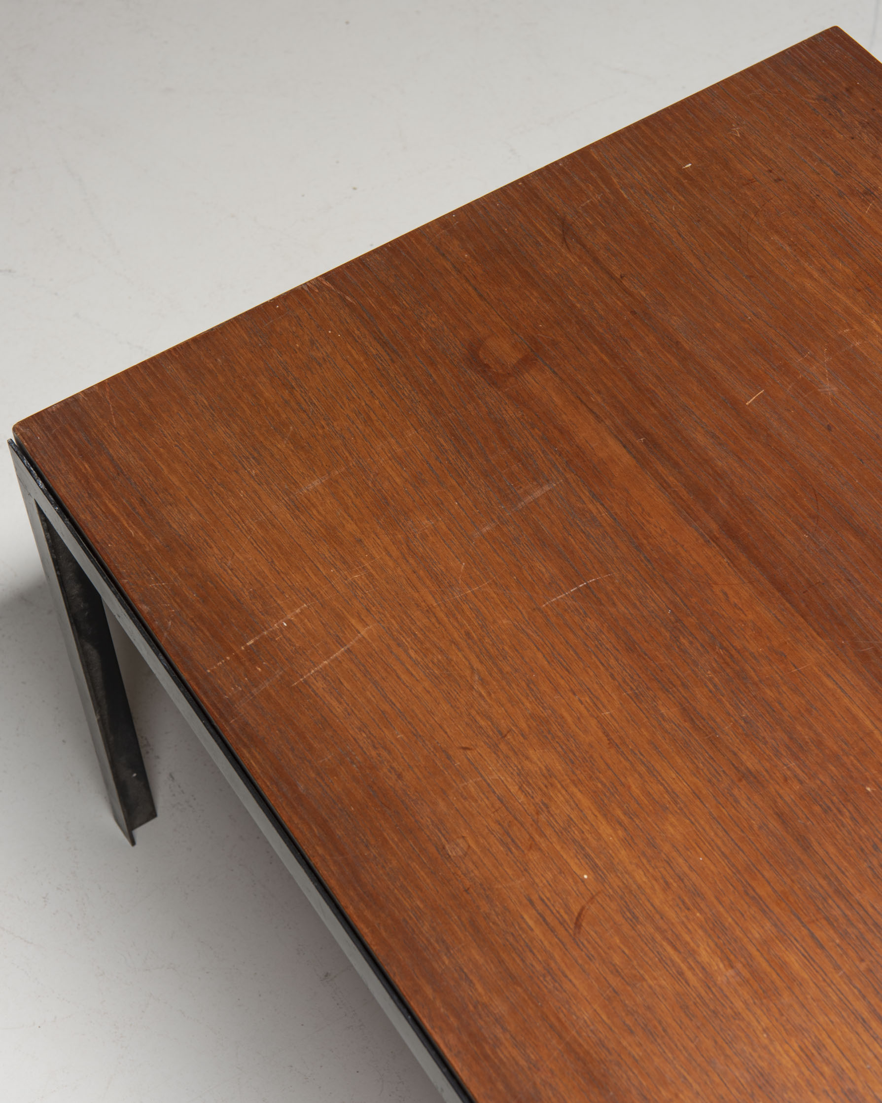 'T-angle' Low table in teak, designed by Florence Knoll for Knoll Int., 1950's