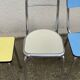 Mismatched formica chairs and stool 1960