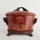 Chinese porcelain box with bronze frame