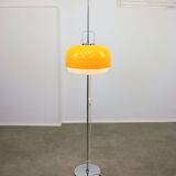 Space Age Yellow Medusa Floor Lamp by Luigi Massoni for Guzzini, 1970s