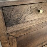 Ancient bedside in chestnut