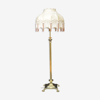 Victorian brass floor lamp