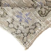 5x9 Rug For Living Room Gray Blue Handmade Wool Antique Turkish Rug, 156x264Cm