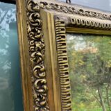 Golden mirror XIXth, 186x106 cm