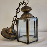 Hexagonal suspension in copper and glass