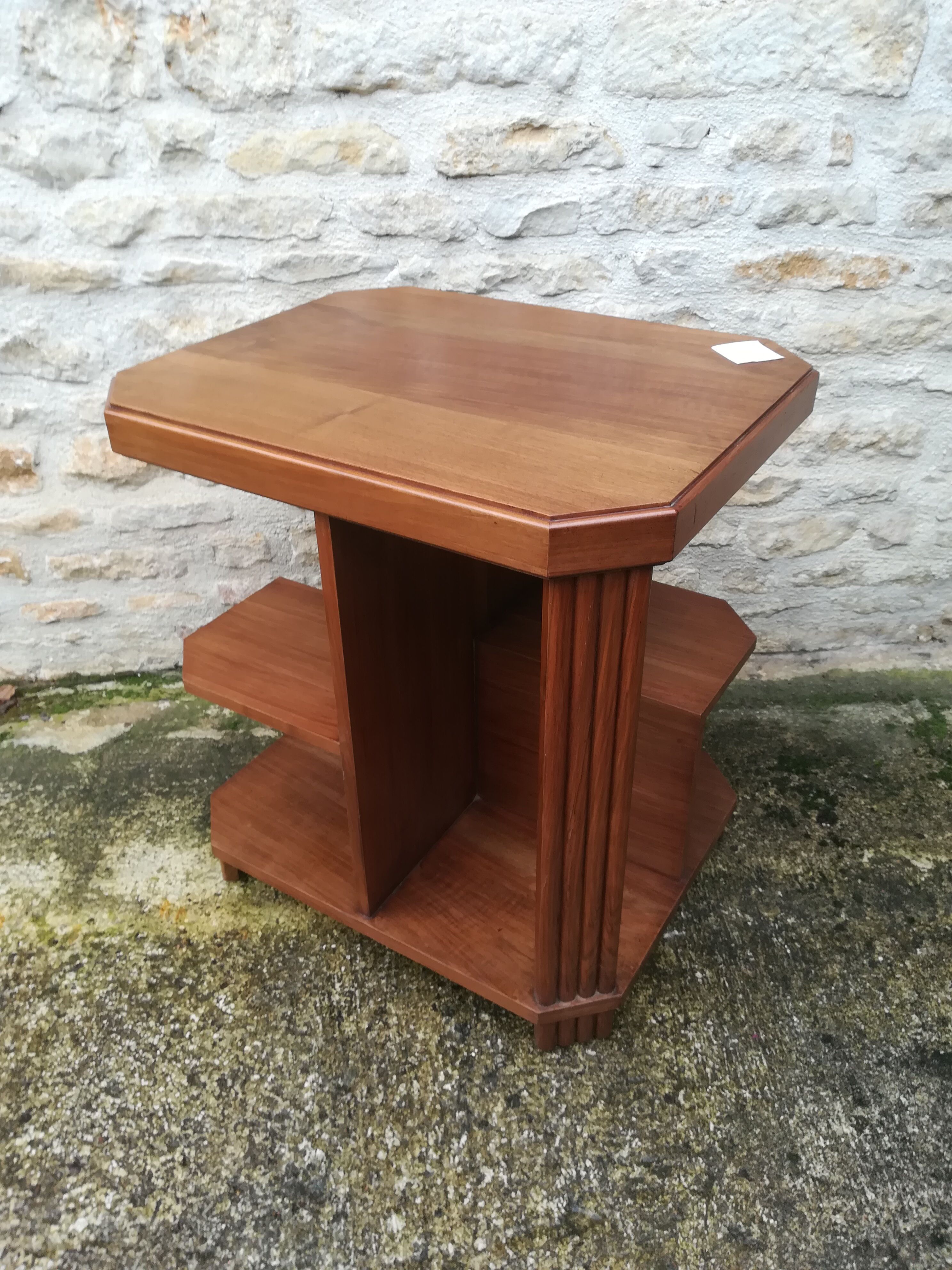 Table service art deco table in walnut