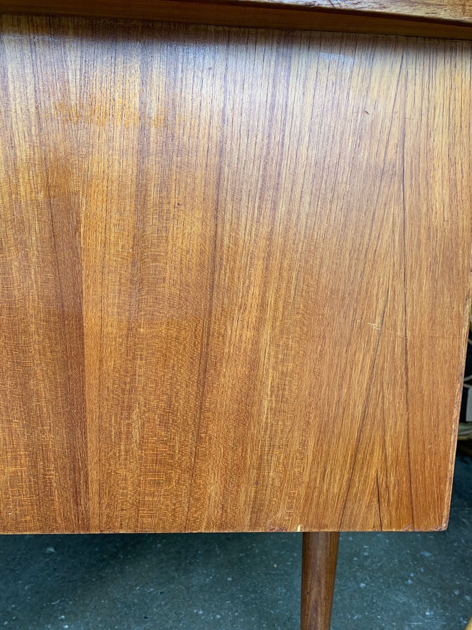 Swedish desk "back-to-back" with its niche 1960