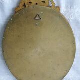 Golden wood mirror 21x31cm