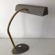 Vintage 1960 40cm grey cement Aluminor banker lamp