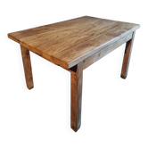 Table de travail de boulanger française vintage en châtaignier, années 1960