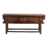 Old elm wood console – China, around 1900