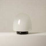 Pair of glass lamps in the shape of an "egg". Italy, 1960s, Leucos.