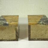 Pair of Art Deco marble bookends