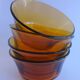 Raviers Duralex en verre ambré