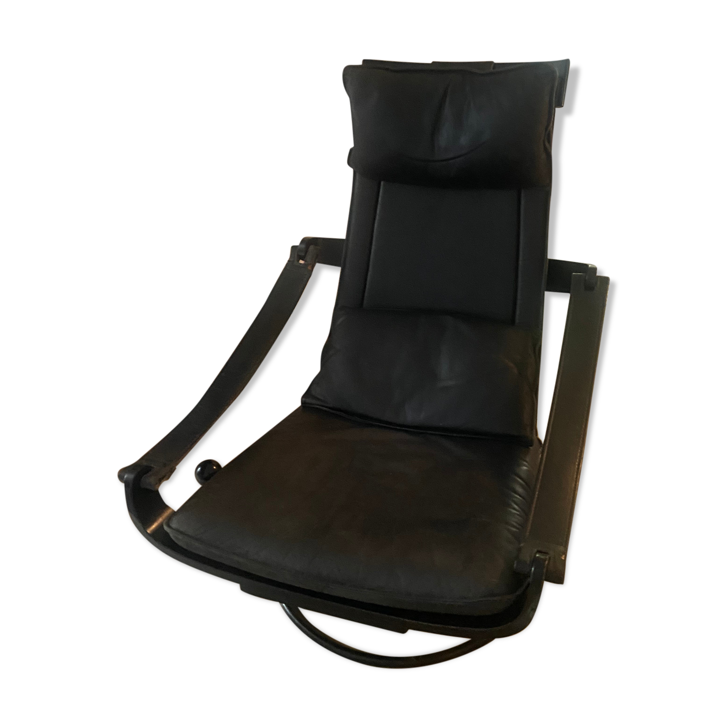 Swivel armchair by Ake Fribytter made in Sweden 70s