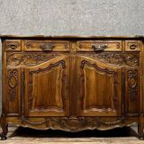 Louis XV style Provencal sideboard in solid walnut circa 1900