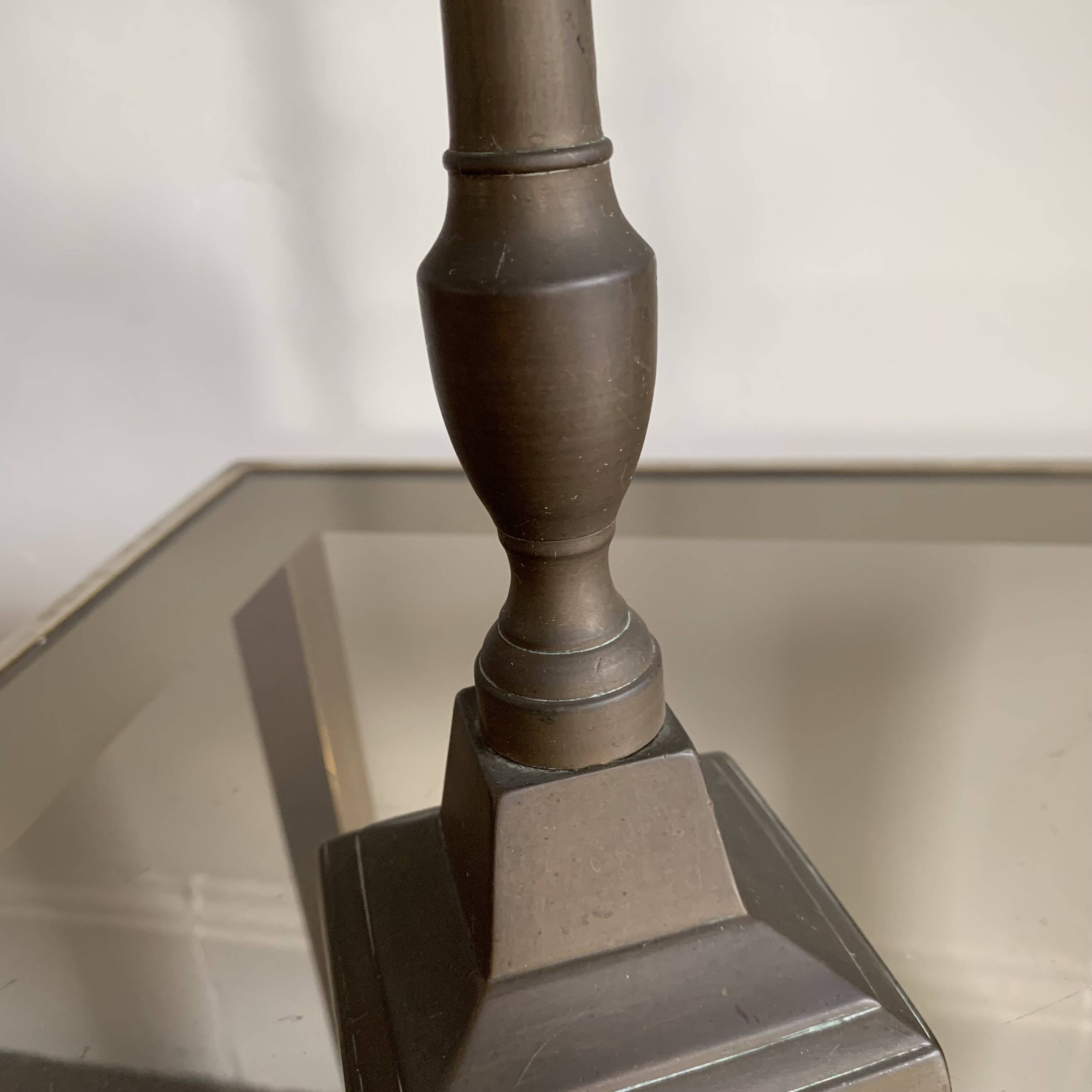 Pair of brass candlesticks