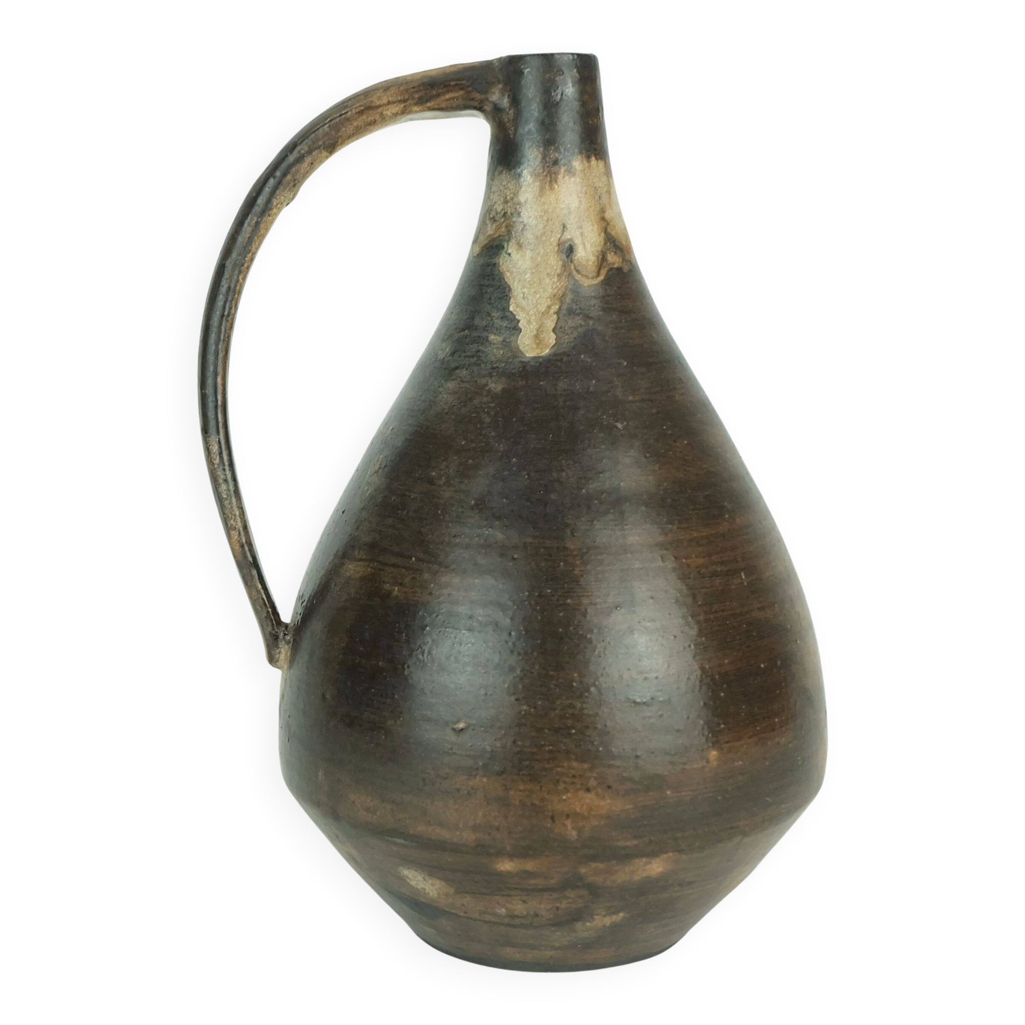 Vase en céramique moderne danoise, poterie d'atelier conny walther, danemark, années 1960-1970