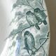 Round dish Sarreguemines, bird décor, model Snow, 1900