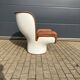 Chaise Joe Colombo Elda Longhi, cuir Cognac à l'état neuf !