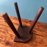 Wooden milking tripod stool
