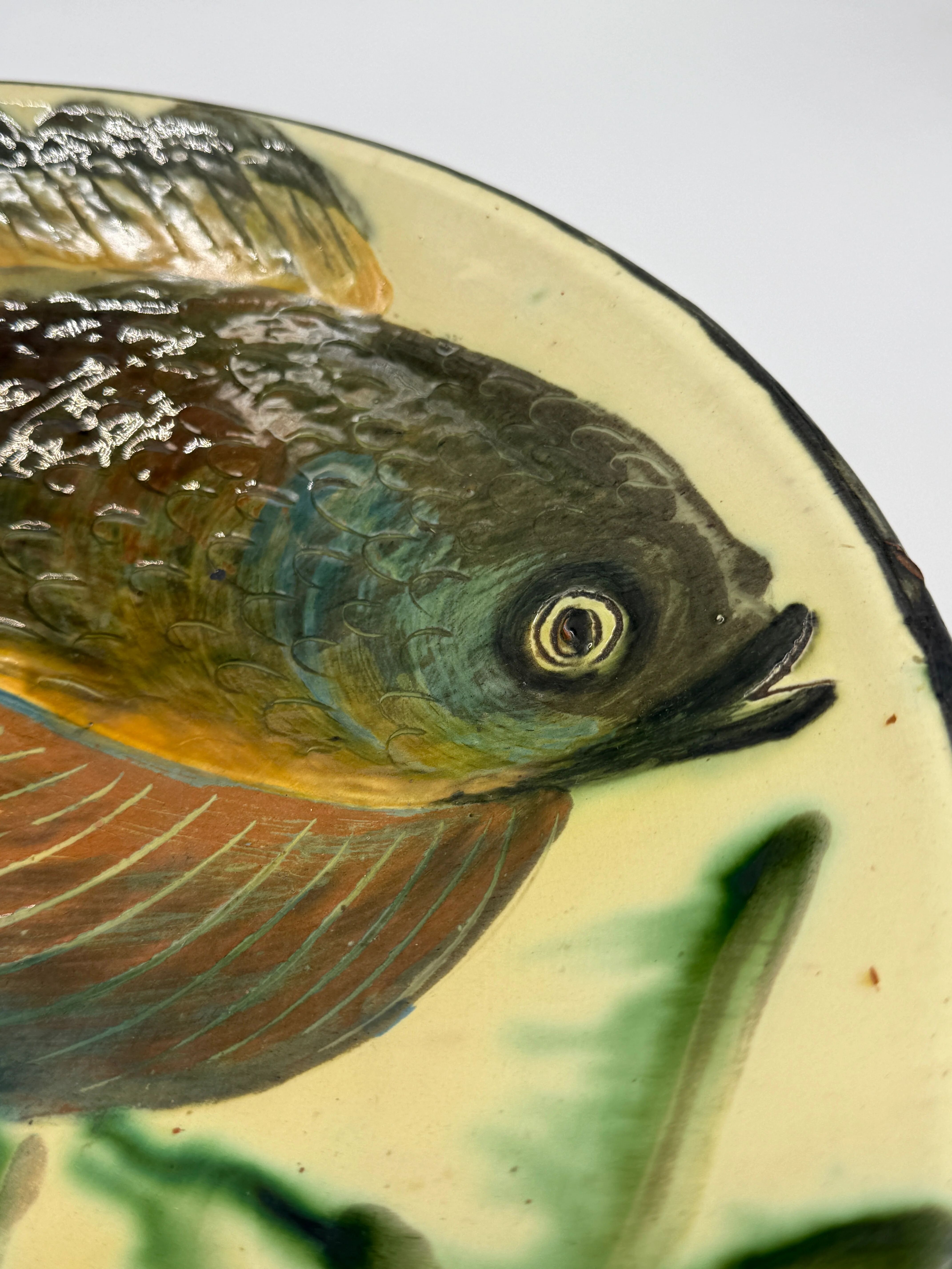 Large fish plate, Puigdemont La Bisbal, Catalonia 1960s